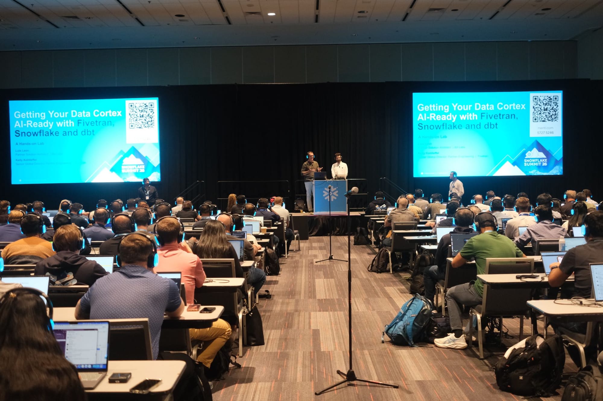 Snowflake Summit hands-on lab on making data AI-ready with Fivetran, Snowflake, and dbt