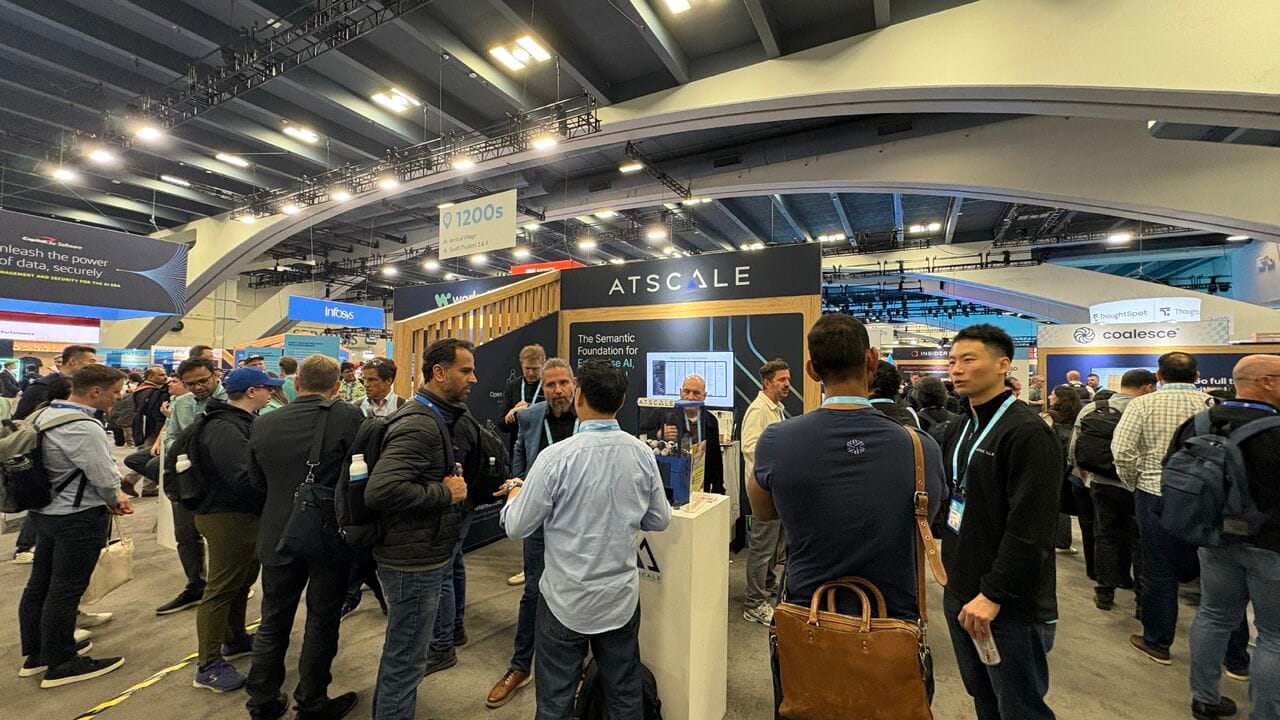 AtScale booth on the Snowflake Summit 26 expo floor