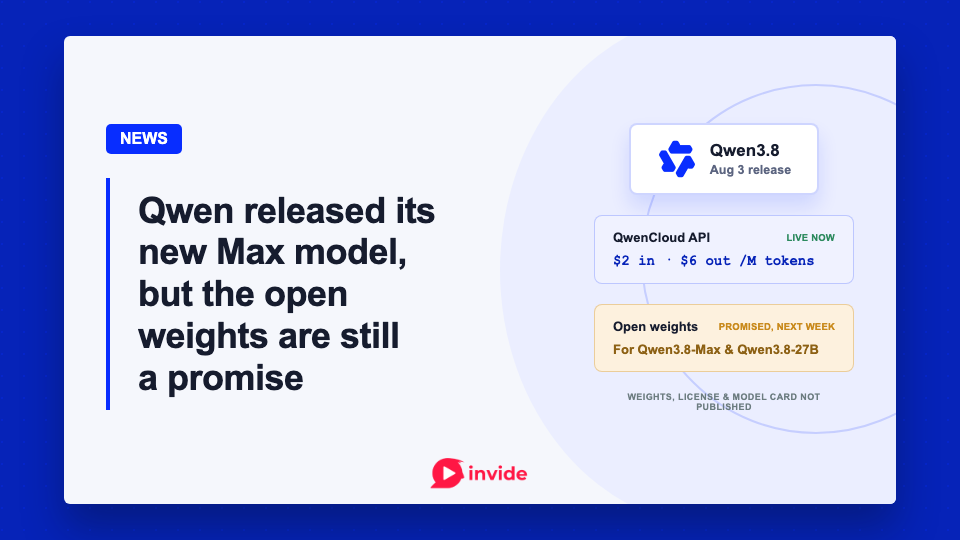 Qwen released its new Max model, but the open weights are still a promise