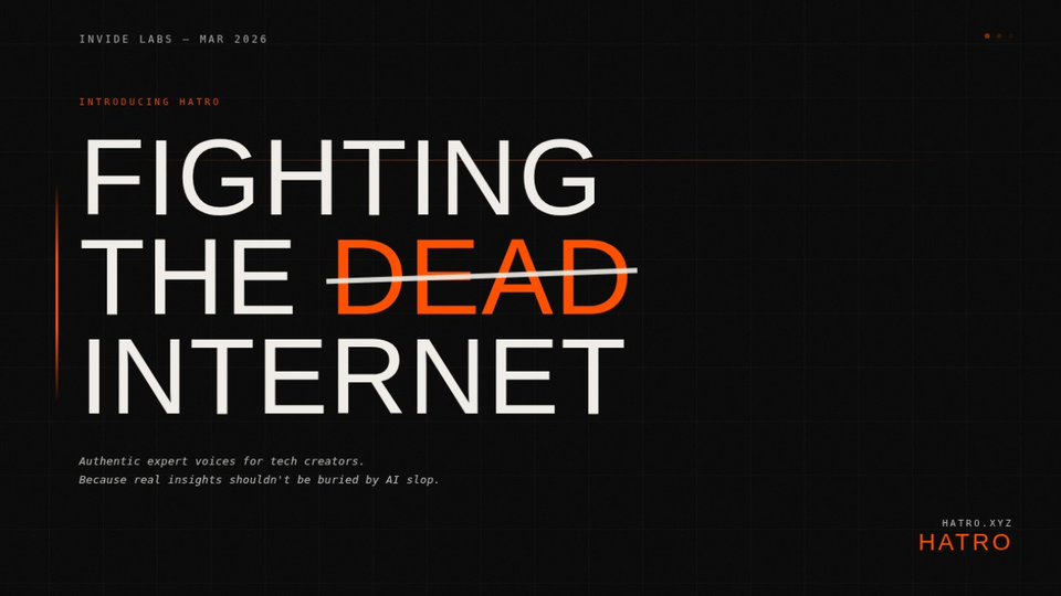 Launching HATRO to fight the dead internet theory