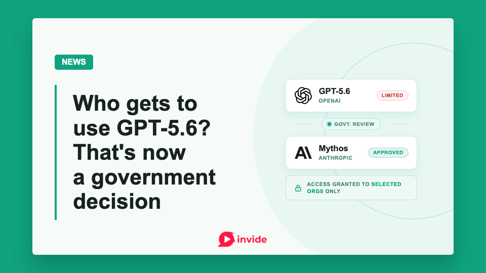 Banner showing GPT-5.6 and Anthropic Mythos behind a government review checkpoint, highlighting restricted access to frontier AI models.
