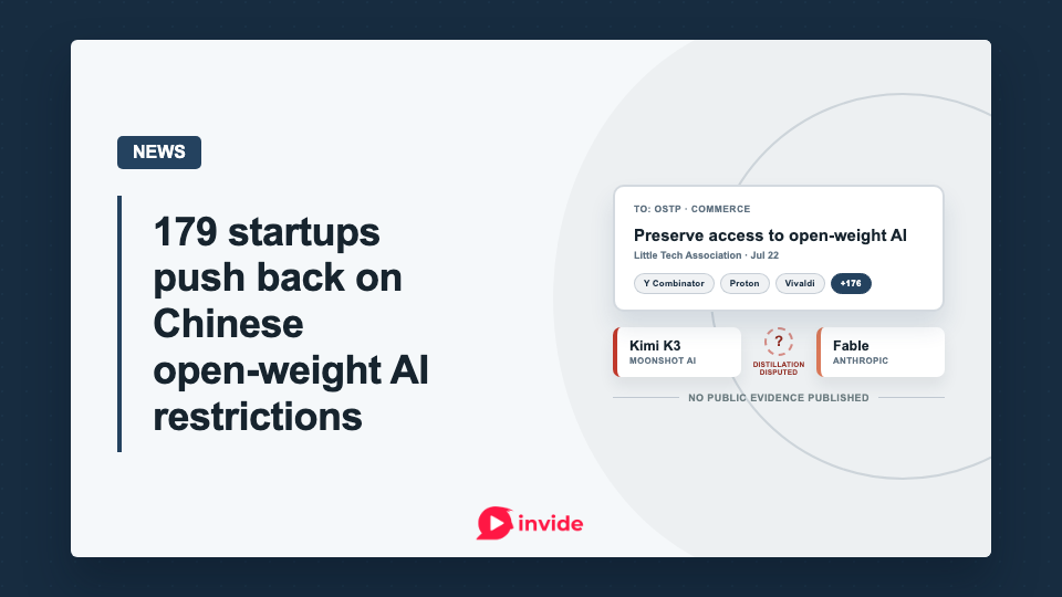 179 startups warn a Chinese AI ban would help incumbents, not America